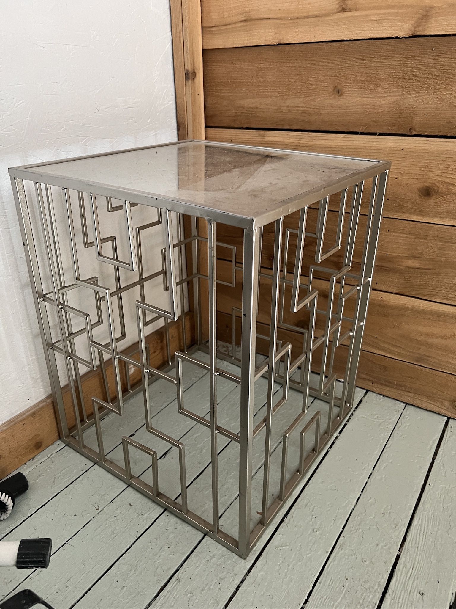 Mirror side table