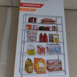 6-Tier Commercial Grade Heavy Duty Steel Wire Shelving Unit in Chrome (48 in. W x 72 in. H x 18 in. D)