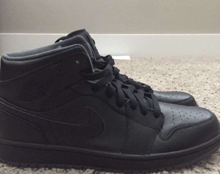 Jordan 1 All Black Size 12