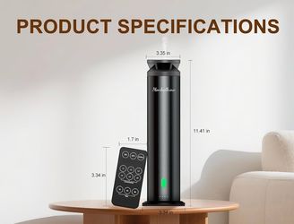 Premium Tower Waterless Diffuser for Home & Business, Cold-Air Essential Oil Aroma Diffuser, Remote Control, 1,000 Sq. Ft.