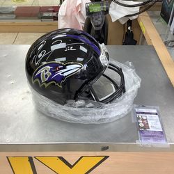 Ray Lewis Signed Helmet