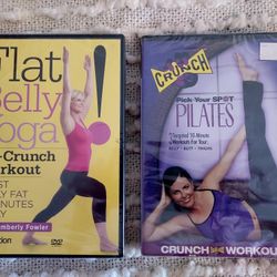 Yoga And Pilates DVD'S - BRAND NEW! Good Deal!!! NEEDS TO GO BY MAY 5th 
