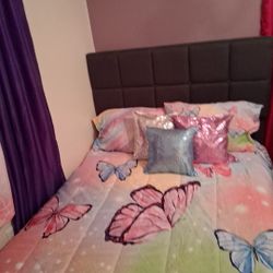 2 Gray Full size Platform Bedroom Set