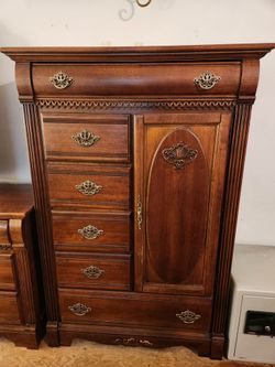 Solid cherry chest of drawers cabinet wardrobe