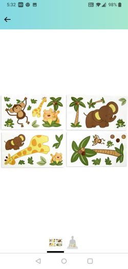 NoJo Jungle Babies Wall Decals