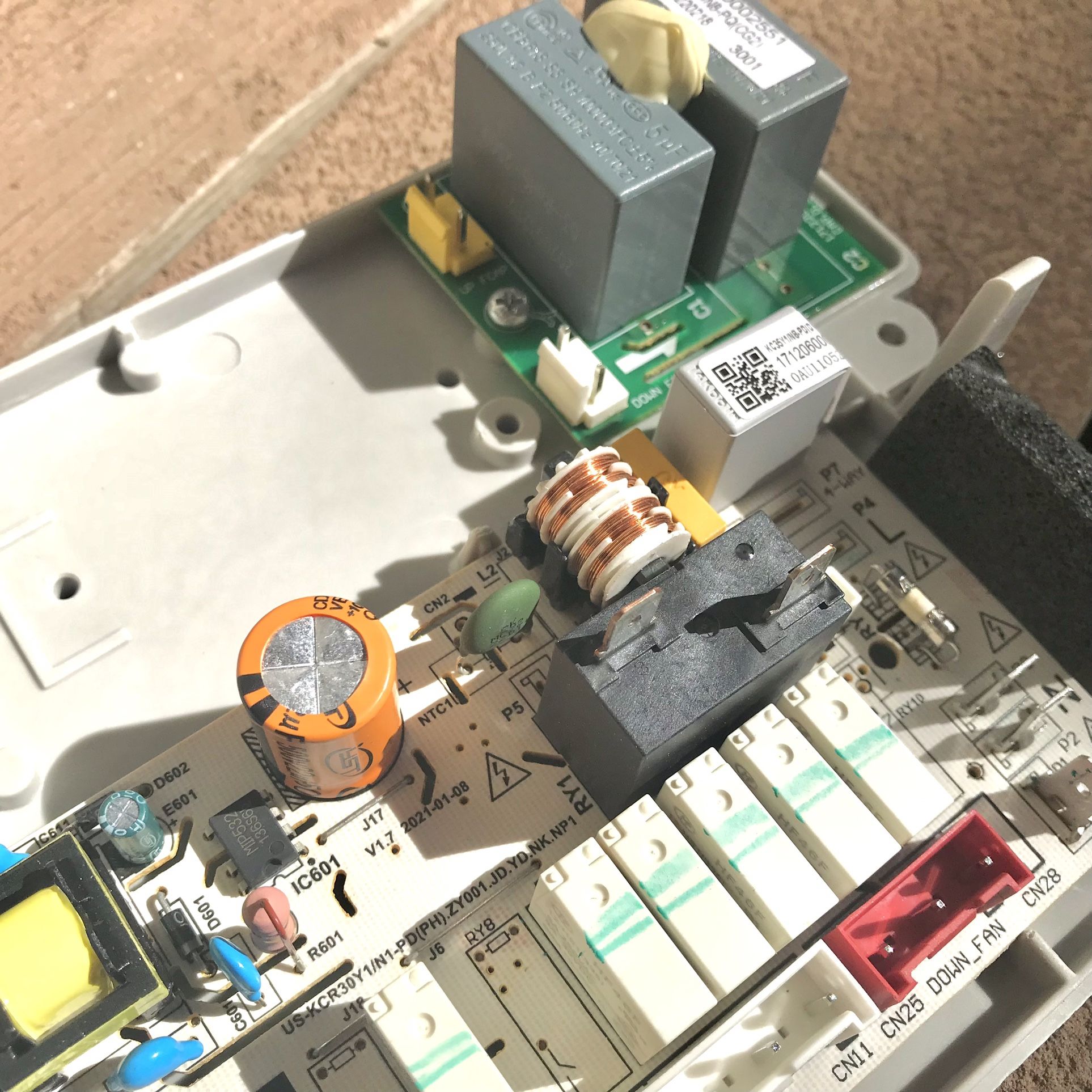 EuHomy Electric AC Main Control Circuit Computer Board with Container Guard Box