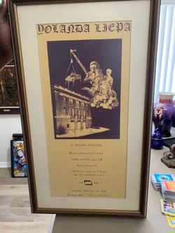 Framed poster