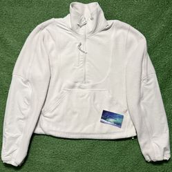 Lululemon Brushed Softstreme Ribbed Quarter Zip Fleece Women XX-Small