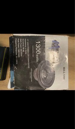 Menace Audio MA-L1204 12" Car Subwoofer 1300W