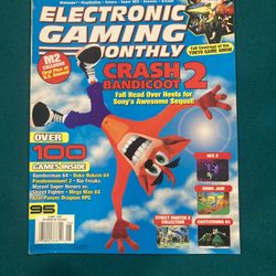 Electronic Gaming Monthly June 1997 Issue 95 Crash Bandicoot 2 Star Fox 64 