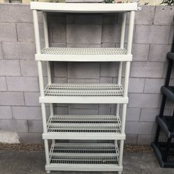 5-Tier Plastic Garage Storage Shelves - Delivery Available 