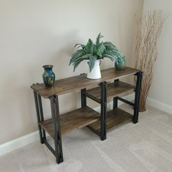 Wood Console Table, New Condition 