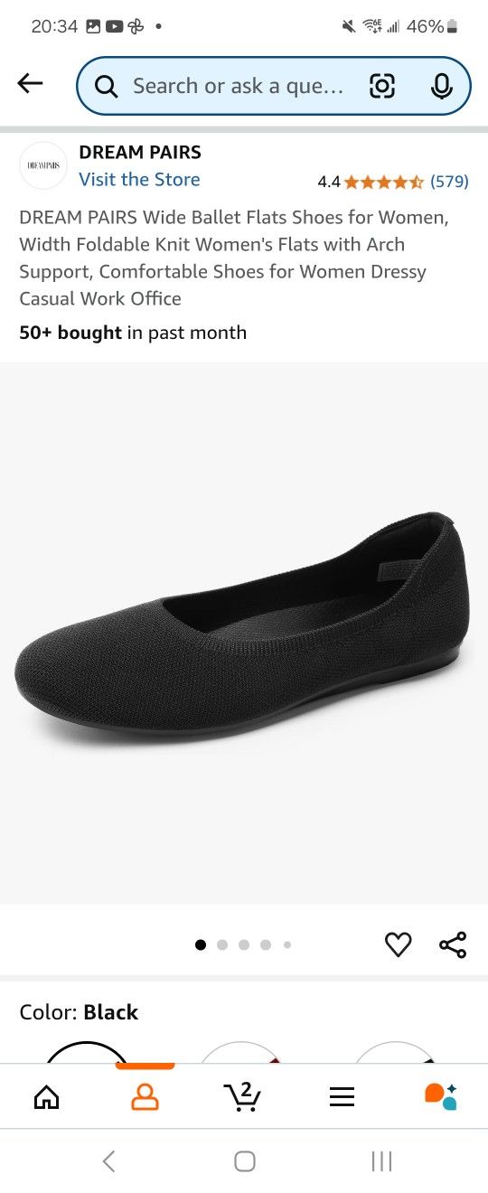 Size 9 W Women's Flats Dream Pairs Amazon Brand