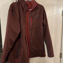 North Face Men’s Red And Grey Jacket