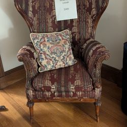 Antique Wing Back Chair 