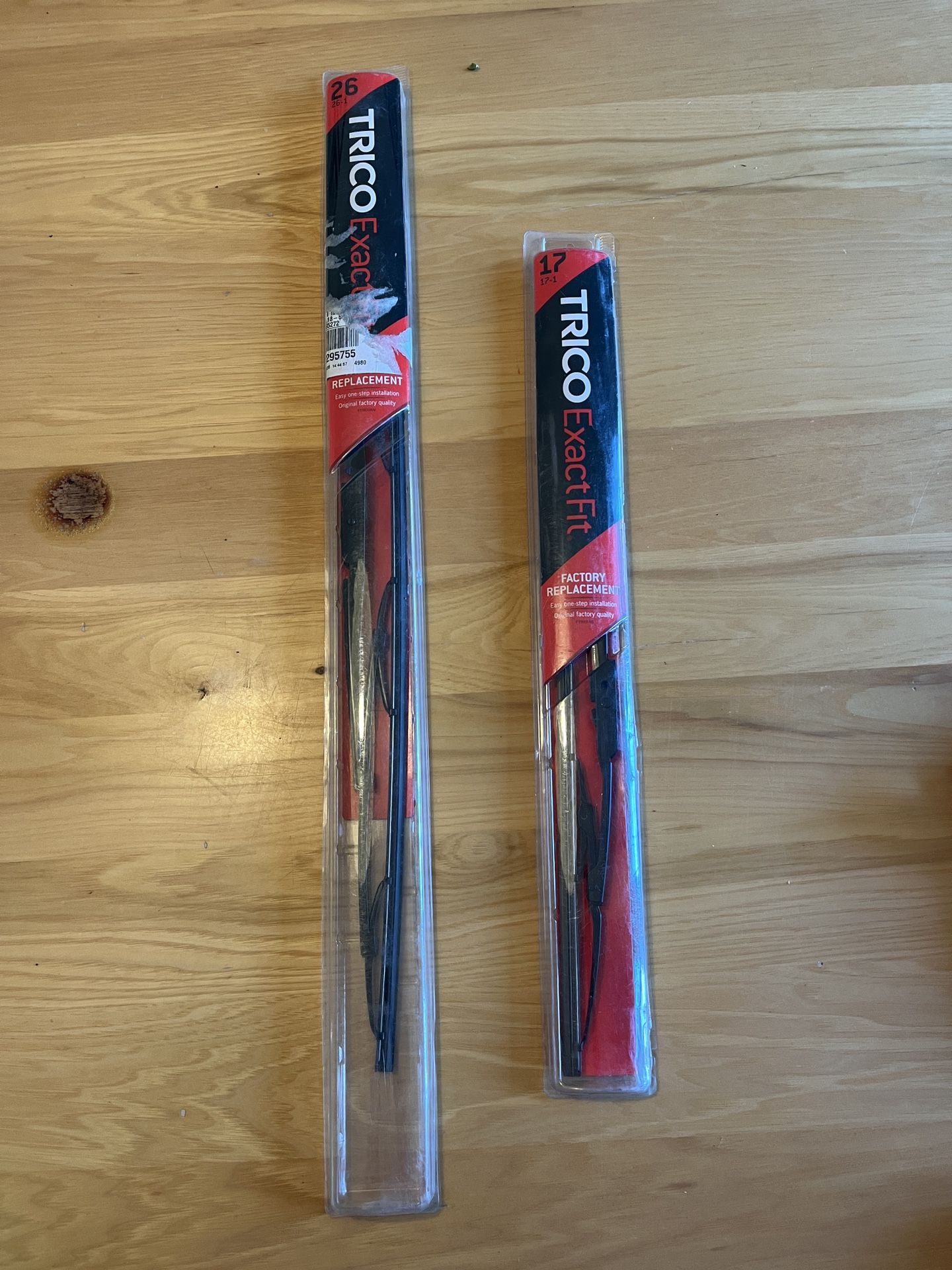 Trico Exact Fit Windshield Wipers, 26 And 17