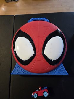 Spiderman car carrier w/ lot of cars