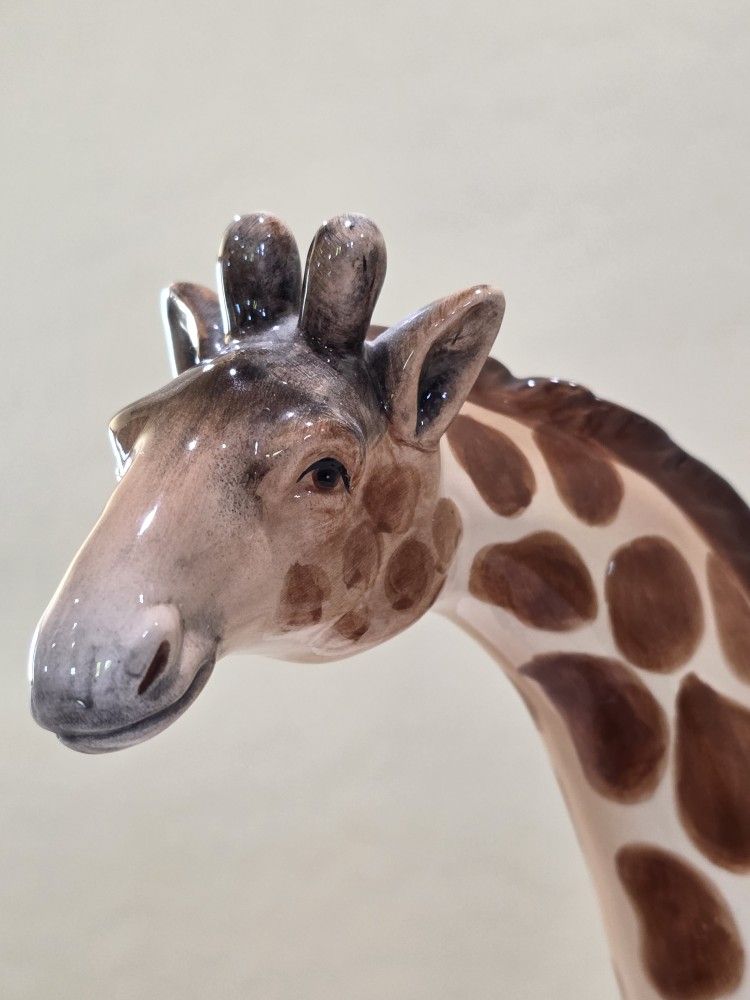 Vintage Giraffe Statue - Huge 15" 3D