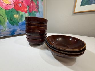 Sango Nova Brown & Gibson Elite Stoneware bowls