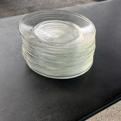 12 Brand New Glass Side Plates 