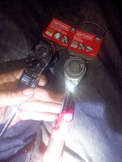 craftsman 1/2 in drive long handle flex head and 3/8 drive rotator ratchet