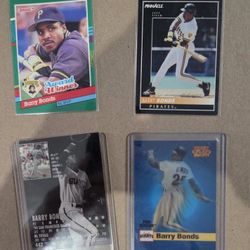 Barry Bonds MLB Card Lot Donruss Pinnacle Leaf Sportflics  Cards 1990