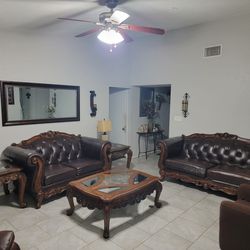 couch, loveseat and end tables set
