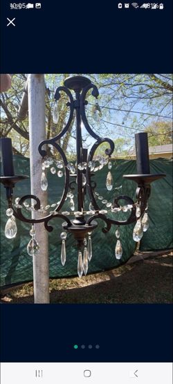 Craftmade Bentley 3 Light Chandelier, Matte Black - 38923-MBK modern crystals