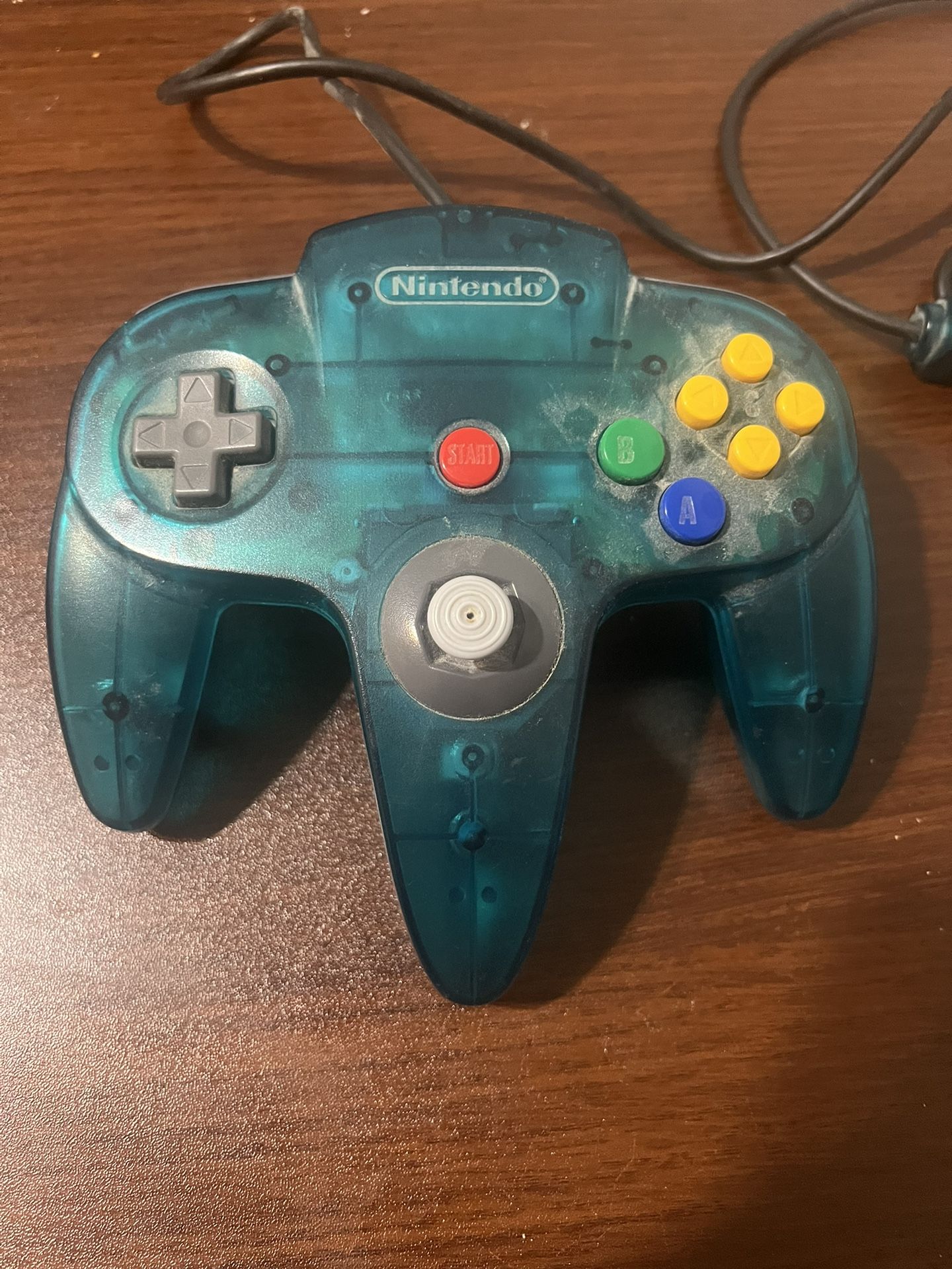 Nintendo 64 Clear Ice Blue Controller