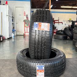 225/55/17 BRIDGESTONE 2 TIRES SEMI NEW - DOT 2023