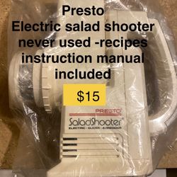Never Used PRESTO SALAD SHOOTER as seen on TV