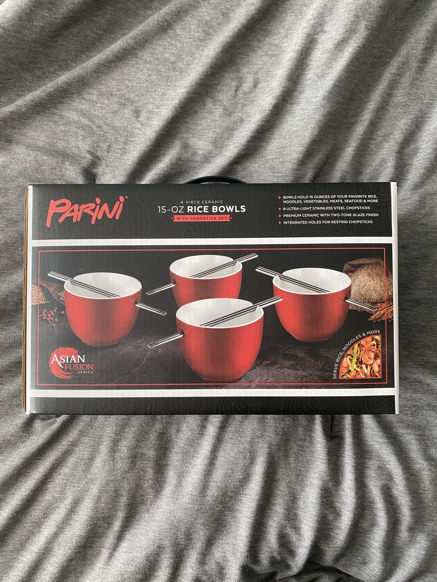 UNOPENED Rice Bowls And Chopsticks