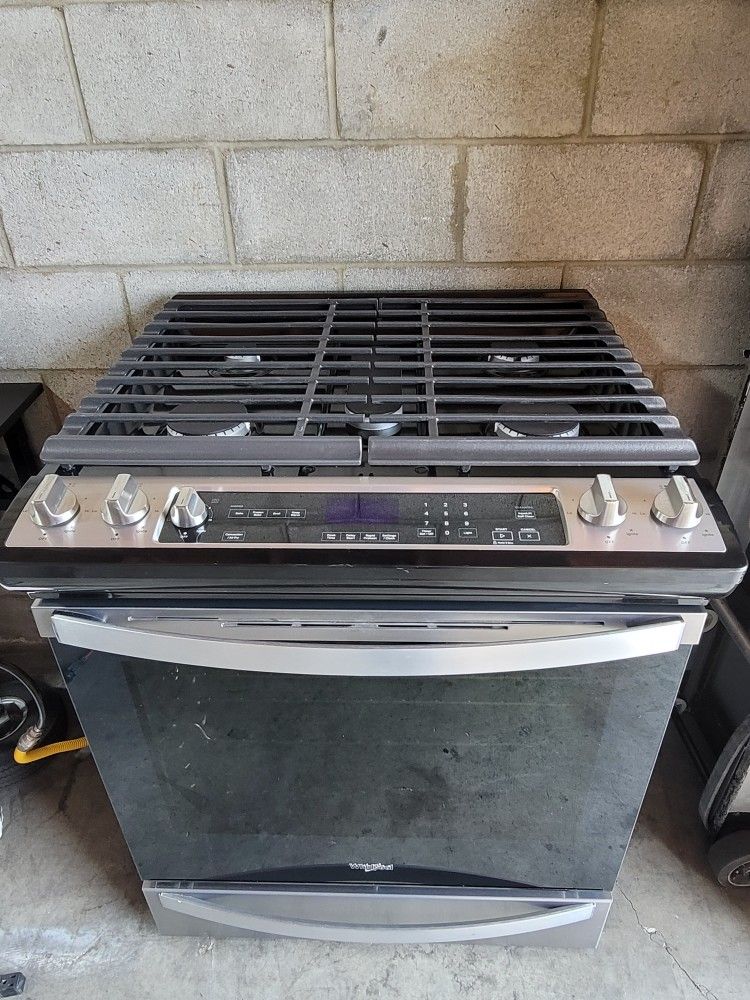 Whirlpool 5 Burner Convectional Stainless Steel Gas Stove Range Estufa