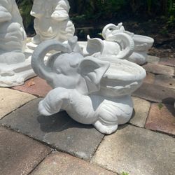 Concrete Elephant Pot