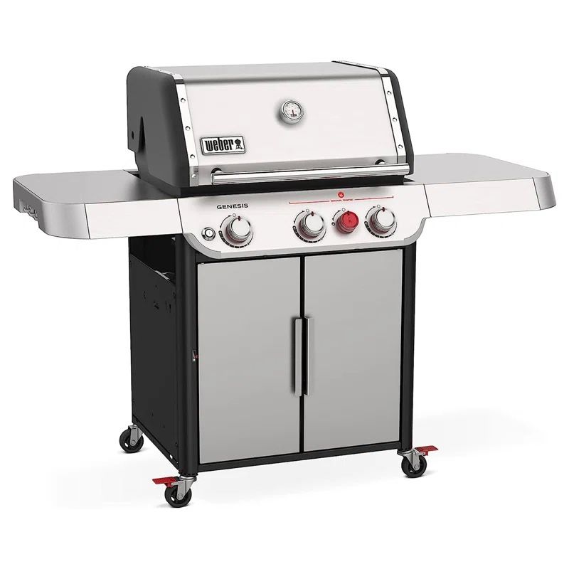 Weber Genesis E-325 Gas Grill - Open Box - Assembly/Pickup Required - Buyer Aware: Bent Frame