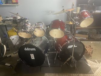 Drum Set (amazing Value Cymbals Are 500 Alone) MUST GO NOW!!