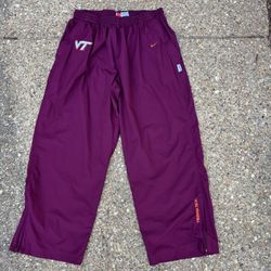 Nike Virginia Tech purple and orange track pants