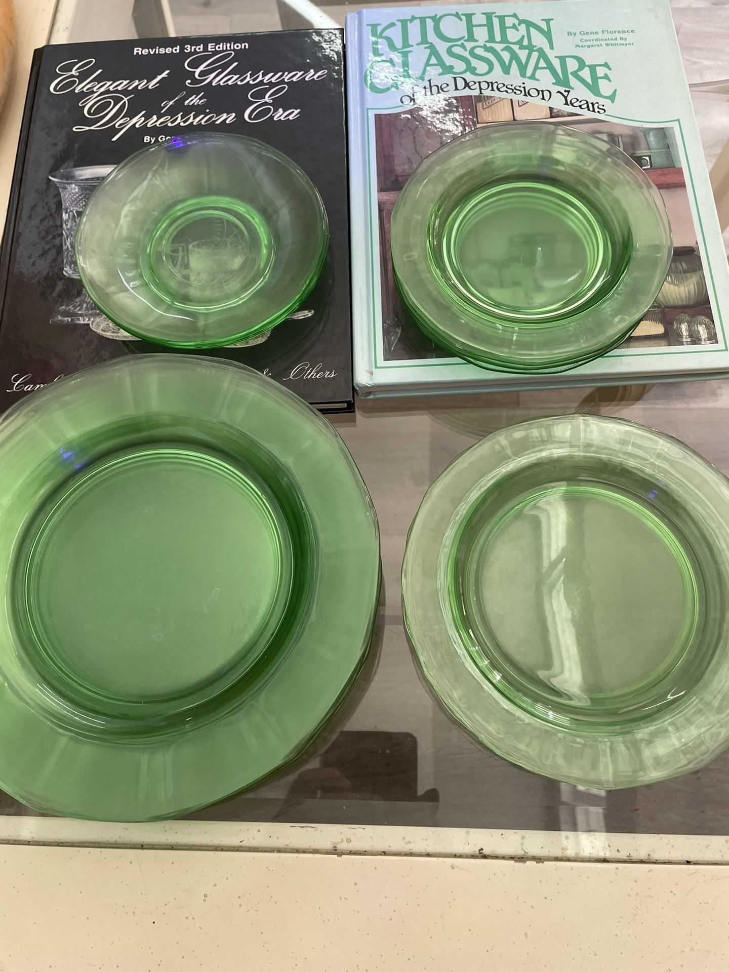Uranium Depression, Error, Green Glass Plates.