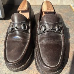 Gucci Loafers Men’s Size  11 Brown Vintage Authentic 