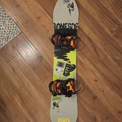 Kid's Rome snowboard And Union Bindings 
