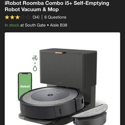 iRobot Vacuum & Mop Self-Emptying Roomba