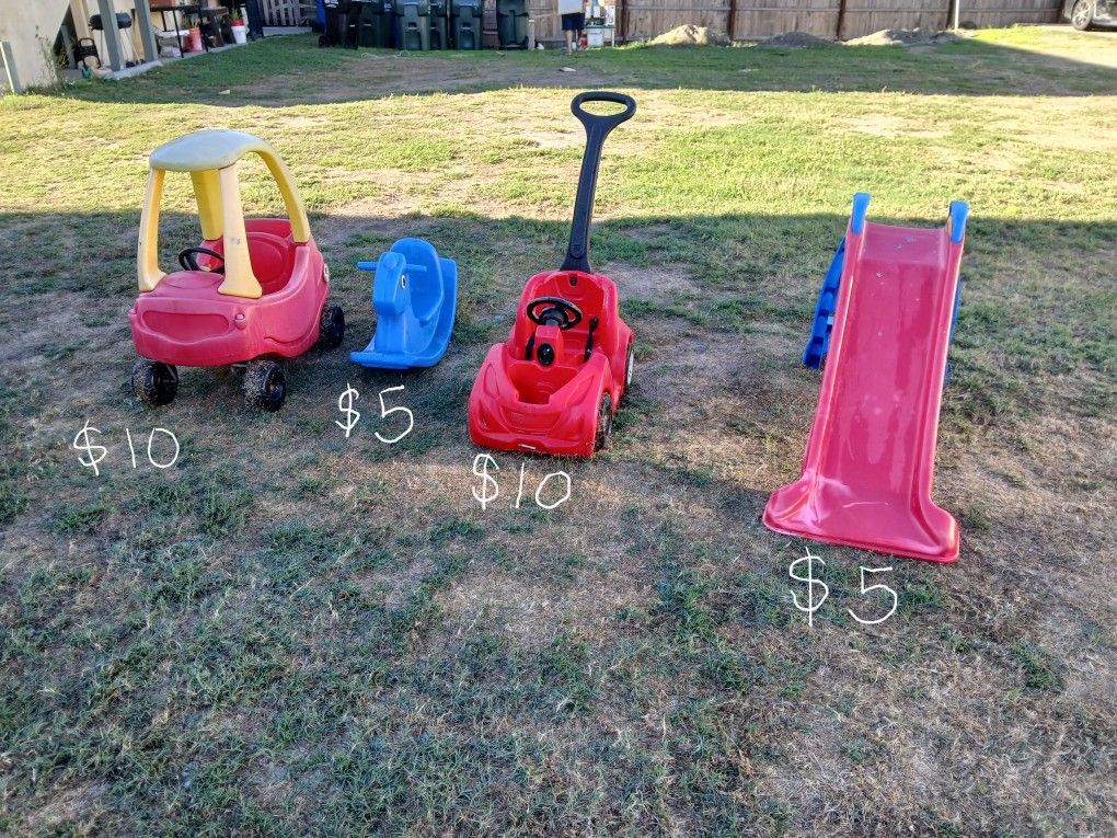 Outdoor Toys (ride-in Car, Slide, Rocking Horse))