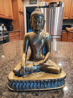 Vintage Brass Buddha Statue