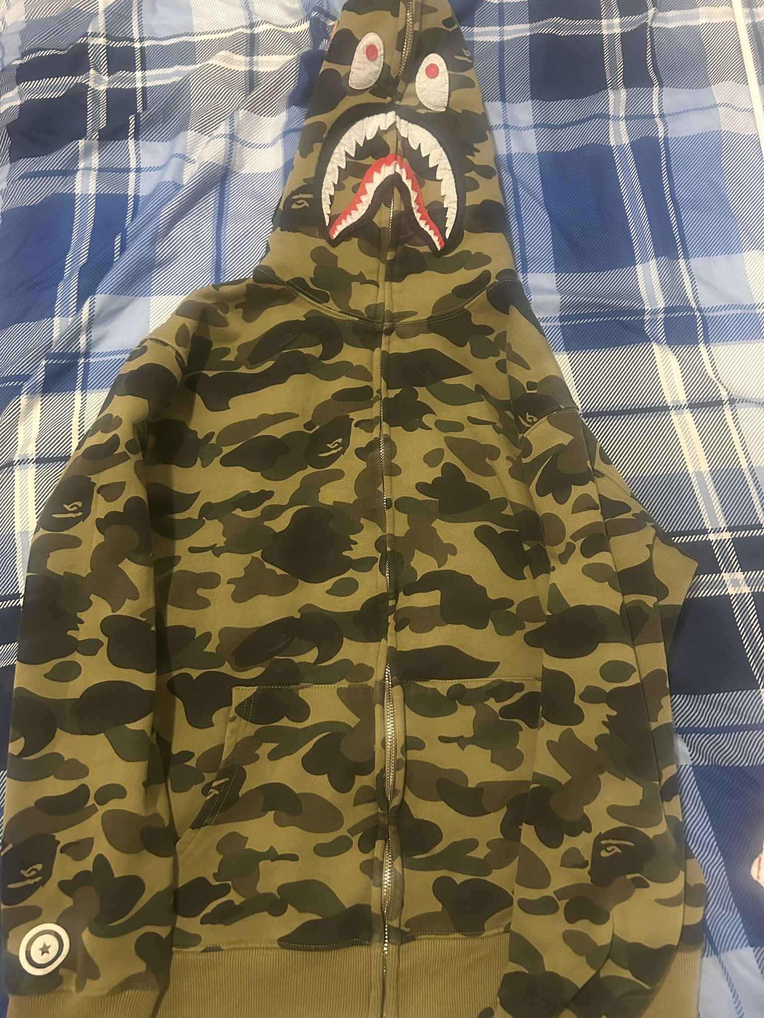 Green Camo Bape Hoodie 