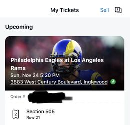 Eagles 🦅 Rams Next Sunday 11/24