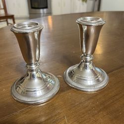 Sterling Silver Candle Holders