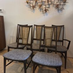 Five Mid Century Dining Chairs 