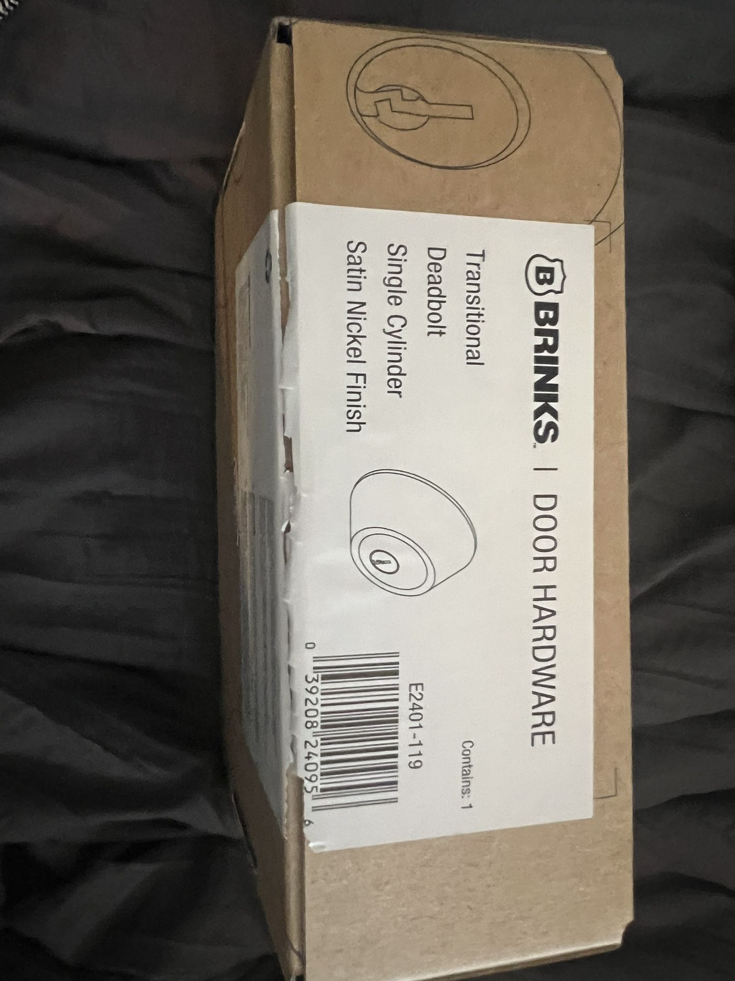 Brinks Raleigh Single Cylinder Keyed Entry Deadbolt Model E 2401 119