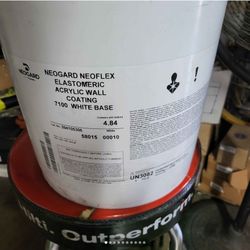 Wall Paint White 5 Gallon Bucket  Outdoor Paint Waterproof