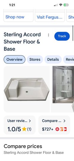 Sterling Accord Shower Floor & Base